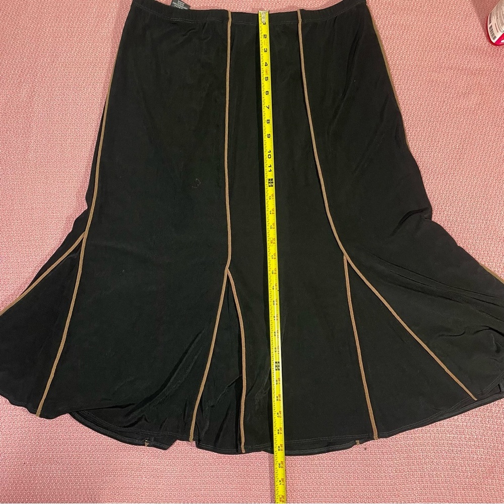 Citiknits Womens Long Maxi Skirt Size L Black - Picture 12 of 13